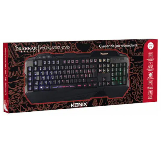 CLAVIER KONIX MIDGARD EVO FR