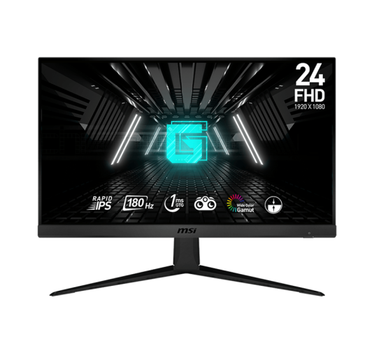 Ecran Gamer MSI G2412F 24'' FHD Fast IPS, 180 HZ, 1 ms