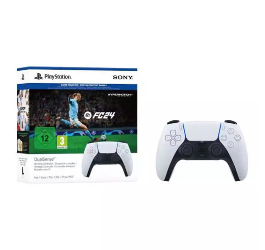 DualSense - Manette PS5 White + Jeu FC 24 - SONY