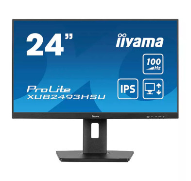 Ecran PC iiyama ProLite XUB2493HSU-B6: 24" IPS, FHD, 100Hz (Support réglable)