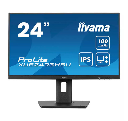 Ecran PC iiyama ProLite XUB2493HSU-B6: 24" IPS, FHD, 100Hz (Support réglable)