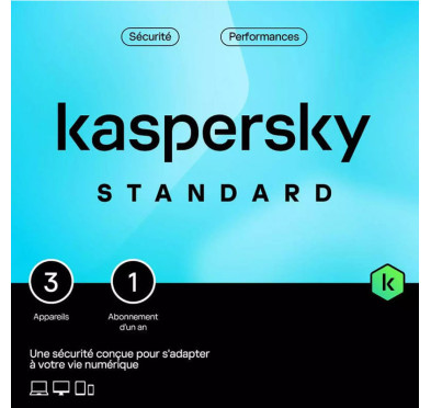 Antivirus Kaspersky Protection Standard, Licence 1an - 3postes