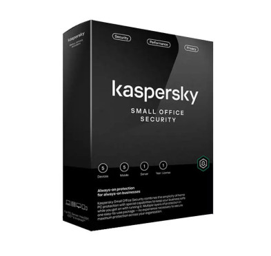 Kaspersky Small Office Security Antivirus, Licence 1an : 5postes, 5mobiles, 1serveur