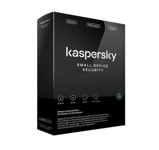 Kaspersky Small Office Security Antivirus, Licence 1an : 5postes, 5mobiles, 1serveur