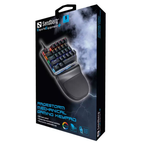Clavier Gamer SANDBERG RAGESTORM MECH RGB - Black