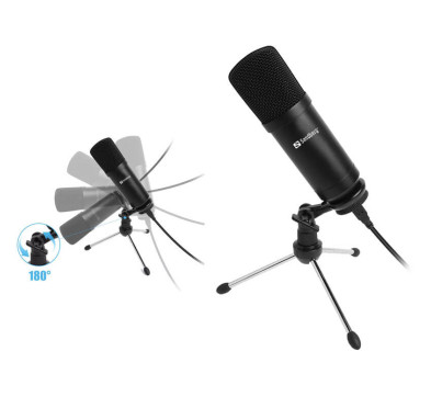 Microphone SANDBERG STREAMER - Black