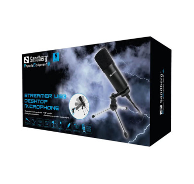 Microphone SANDBERG STREAMER - Black
