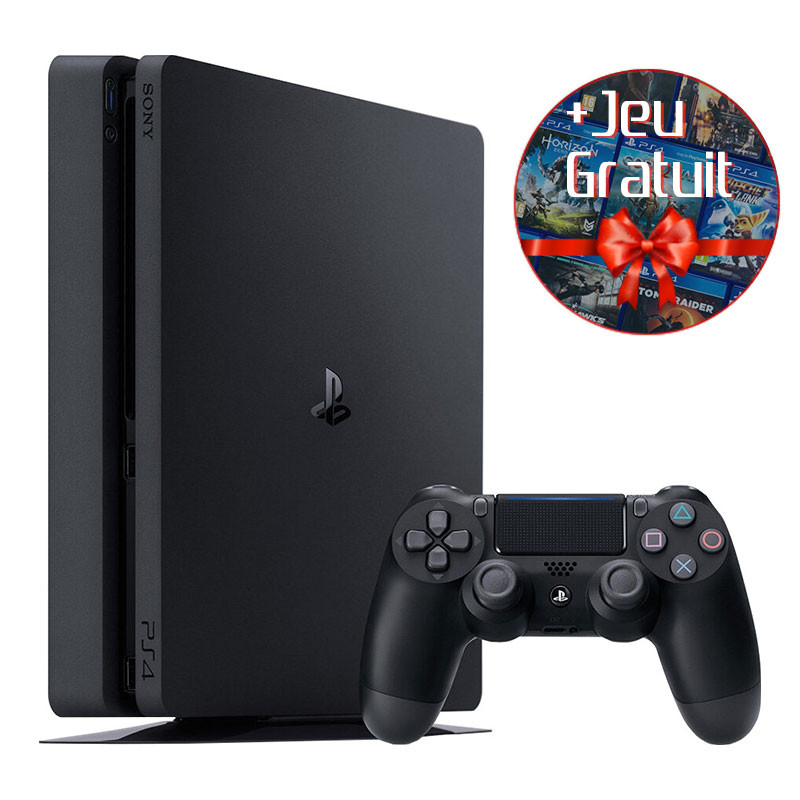 Console PS4 Slim 500 Go (Noire) & Jeu offert