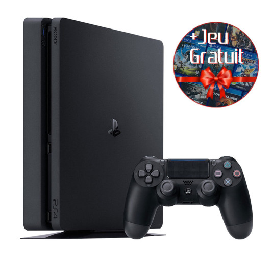 Console PS4 Slim 500 Go (Noire) & Jeu offert