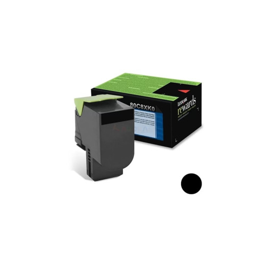 LEXMARK TONER Noir -80C8XK0-