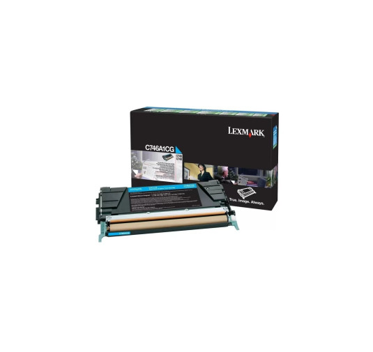 LEXMARK TONER CYAN -C746A1CG-