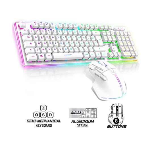 PACK Gamer ULTIMATE 600 WIRELESS ARTIC RGB Rainbow