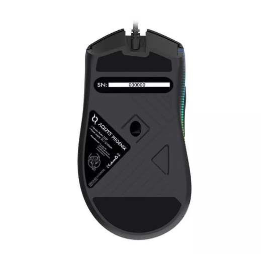 SOURIS GAMER AQIRYS PHOENIX, RGB, Filaire, Black