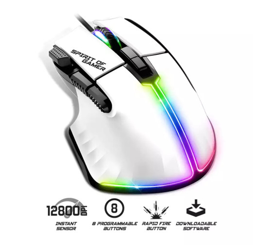 Souris Gamer SOG PRO M5 RGB - Blanc