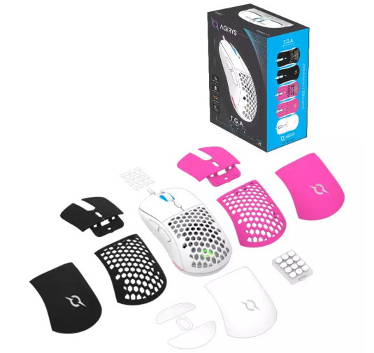 SOURIS GAMER AQIRYS TGA W, RGB, Filaire, White