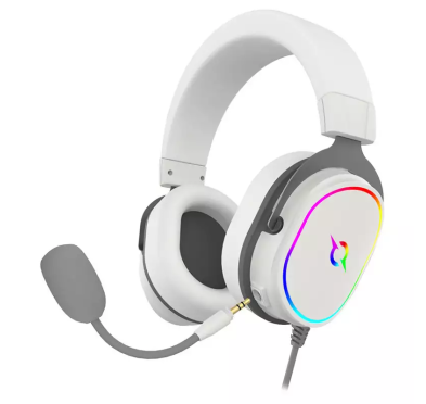 Casque Micro Gamer AQIRYS ALTAIR, RGB, Filaire, White