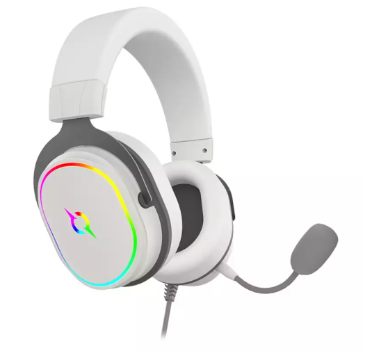 Casque Micro Gamer AQIRYS ALTAIR, RGB, Filaire, White