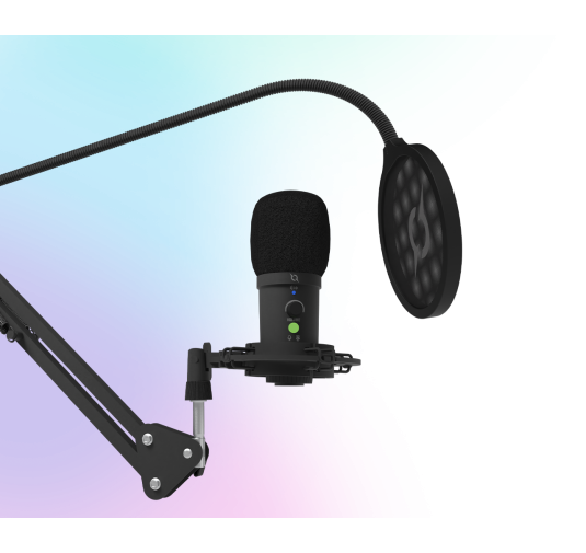 AQIRYS MICROPHONE USB VOYAGER, FILAIRE, BLACK