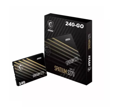 Disque dur interne SSD Sata 3 2.5" MSI Spatium S270 240Go