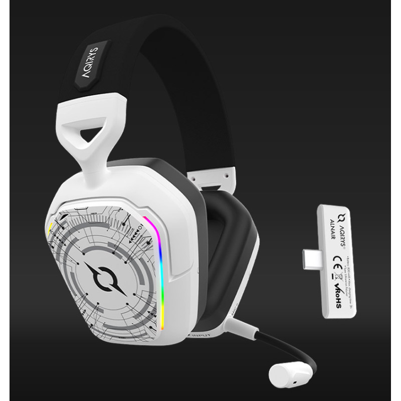 Casque Micro Gamer AQIRYS ALNAIR, RGB, Double Mode, White Casque Micro Gamer AQIRYS ALNAIR, RGB, Double Mode, White