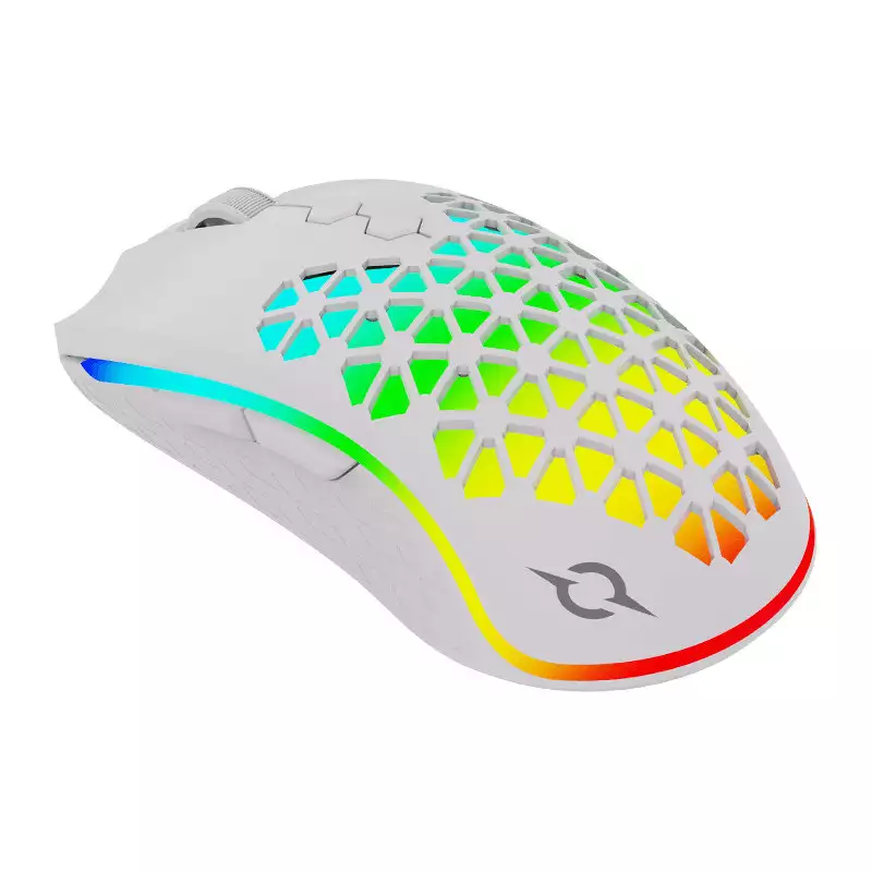Souris Gamer AQIRYS Polaris, RGB, (Sans fil / filaire), White Souris Gamer AQIRYS Polaris, RGB, (Sans fil / filaire), White