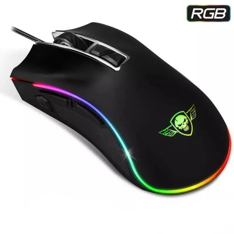 Souris Gamer SOG PRO M6 RGB - 8000 dpi - Noir