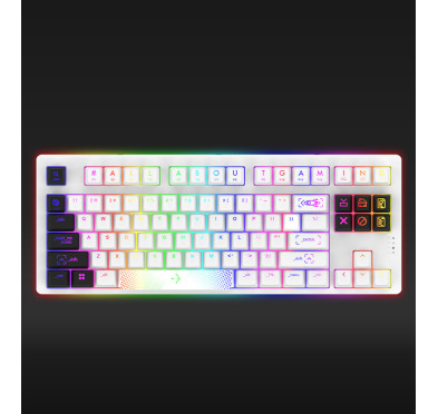 CLAVIER MÉCANIQUE AQIRYS ALUDRA TKL, RGB, 100% ANTI-GHOSTING, WHITE