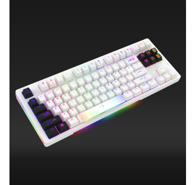 CLAVIER MÉCANIQUE AQIRYS ALUDRA TKL, RGB, 100% ANTI-GHOSTING, WHITE