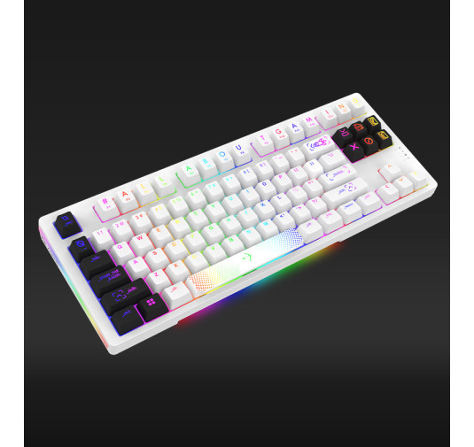 CLAVIER MÉCANIQUE AQIRYS ALUDRA TKL, RGB, 100% ANTI-GHOSTING, WHITE