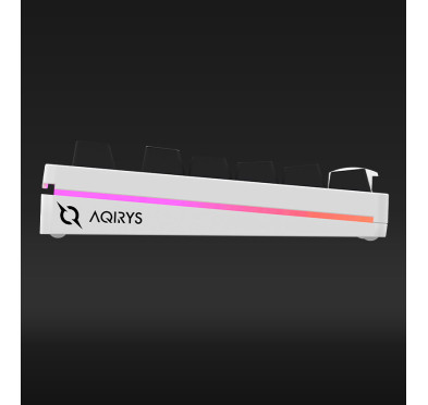 CLAVIER MÉCANIQUE AQIRYS ALUDRA TKL, RGB, 100% ANTI-GHOSTING, WHITE