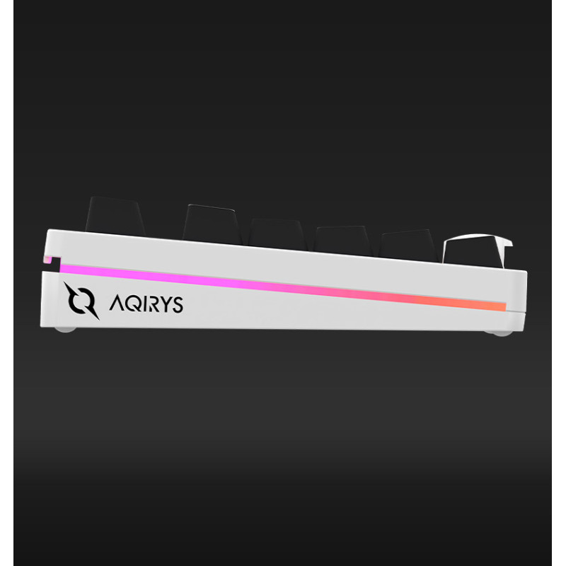 CLAVIER MÉCANIQUE AQIRYS ALUDRA TKL, RGB, 100% ANTI-GHOSTING, WHITE