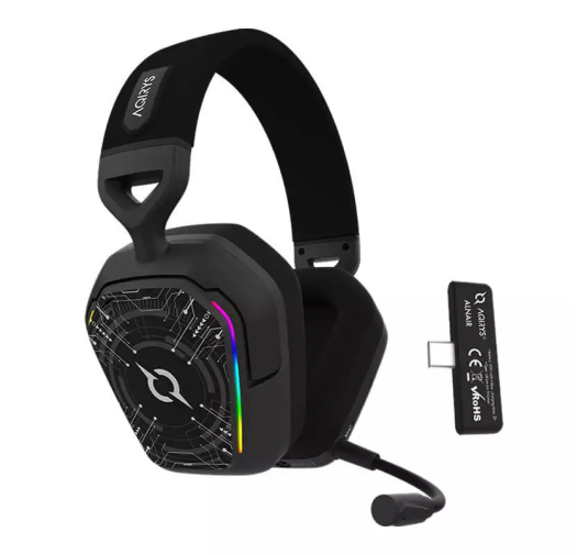 Casque Micro Gamer AQIRYS ALNAIR, RGB, Double Mode, Black