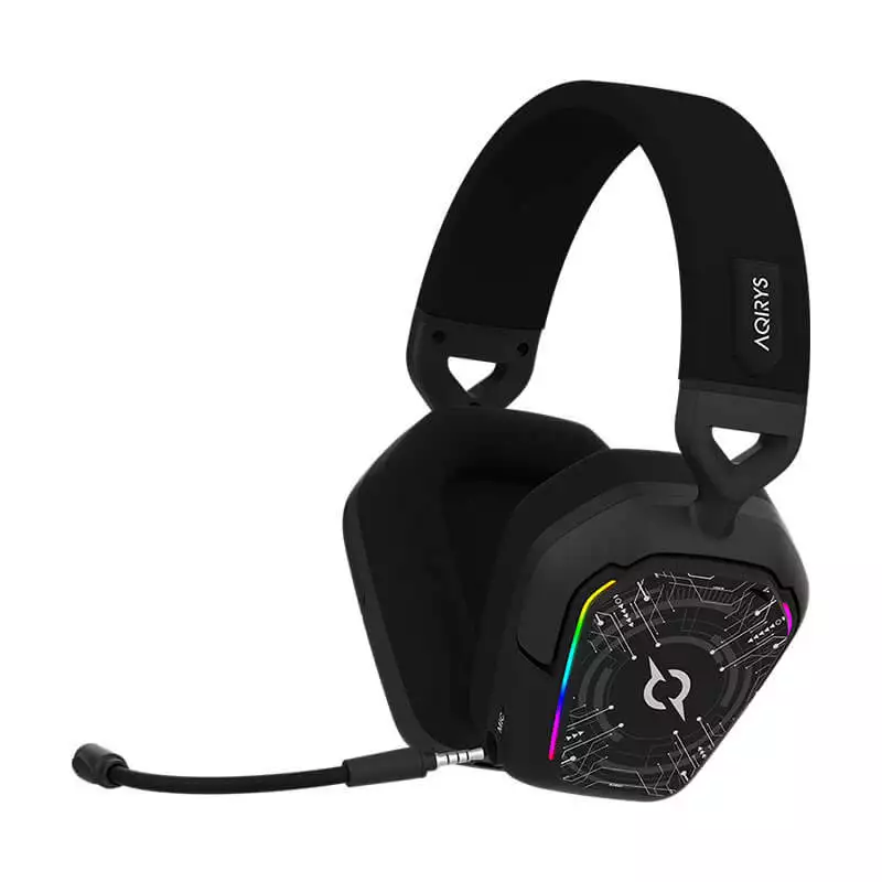 Casque Micro Gamer AQIRYS ALNAIR, RGB, Double Mode, Black