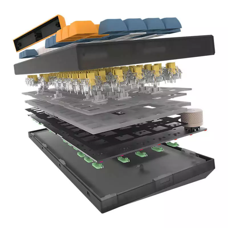 CLAVIER MÉCANIQUE AQIRYS LIBERTAS, RGB AVEC ANTI-GHOSTING, BLACK