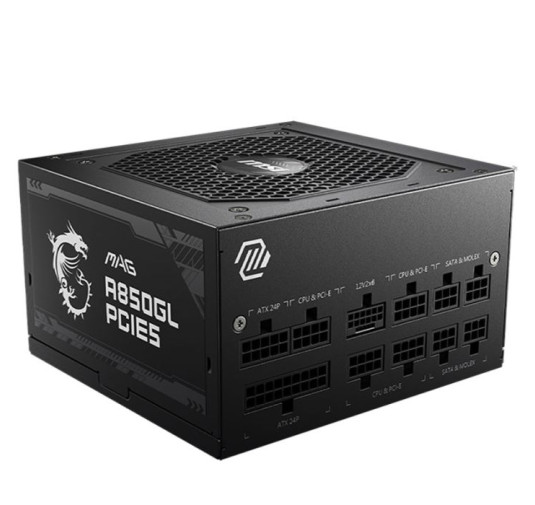 Bloc D'Alimentation Gamer MSI MAG A850GL PCIE5 80+ Gold Full Modulaire