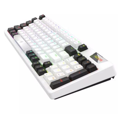 CLAVIER MÉCANIQUE AQIRYS ADARA, RGB AVEC ANTI-GHOSTING, WHITE & BLACK