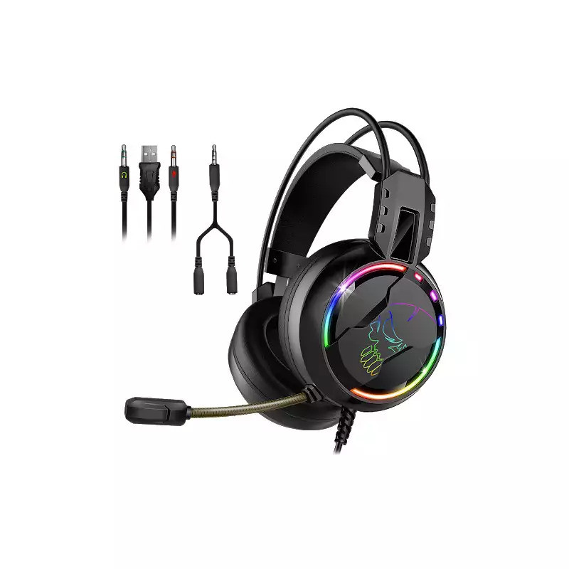 Casque Gamer SOG PRO H7 RGB - Noir