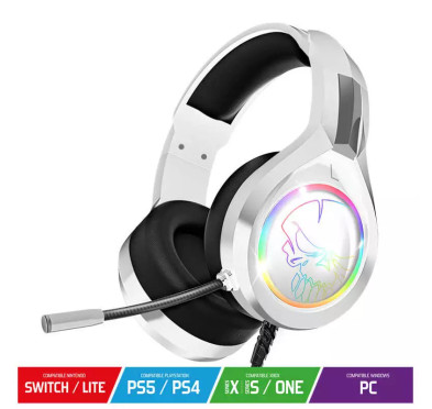 Casque Gamer SOG PRO-H8 RGB - White