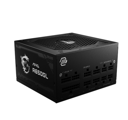 MSI ALIMENTATION MAG A650GL / 650W ATX / 80 PLUS Gold