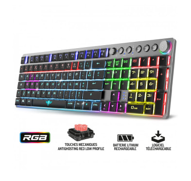 Clavier mécanique sans fil SOG XPERT-K1500 - 100% anti-ghosting