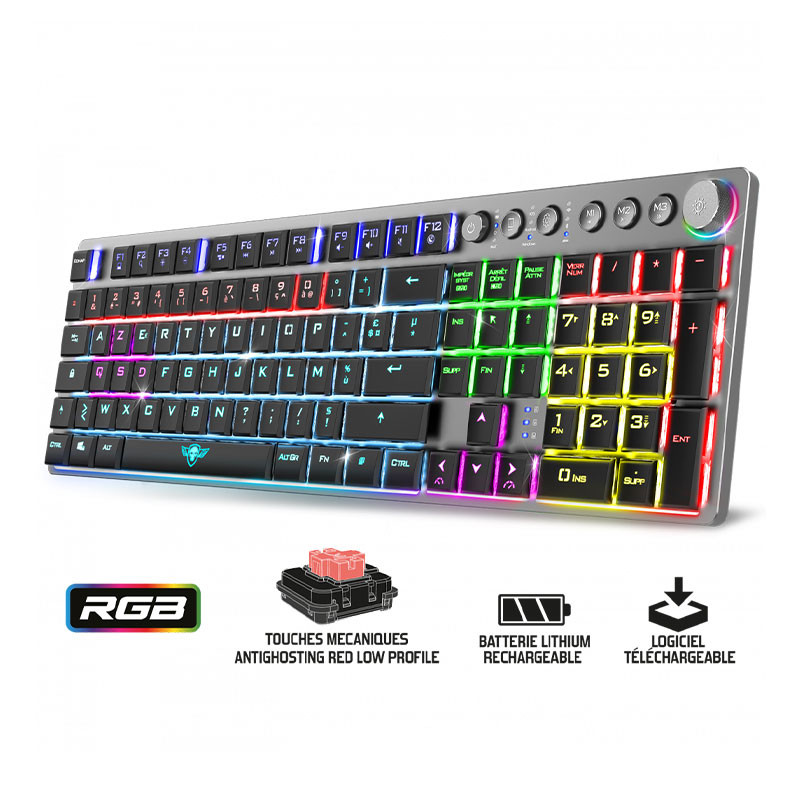 Clavier mécanique sans fil SOG XPERT-K1500 - 100% anti-ghosting