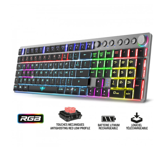 Clavier mécanique sans fil SOG XPERT-K1500 - 100% anti-ghosting