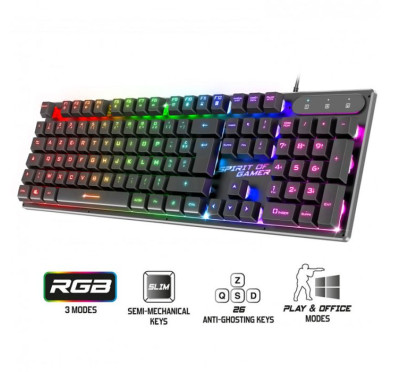 Clavier Semi Mécanique SOG Pro K1 RGB 3 Modes