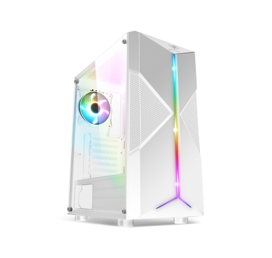 Boîtier Gamer Moyen tour Spirit OF Gamer CLONE 3 ARTIC RGB - ATX - Blanc