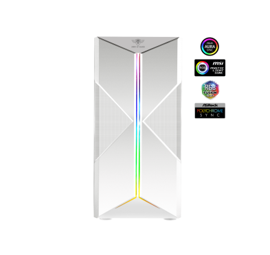 Boîtier Gamer Moyen tour Spirit OF Gamer CLONE 3 ARTIC RGB - ATX - Blanc