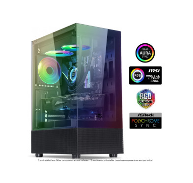 Boîtier PC Gamer SPIRIT OF GAMER SPECTRA DARK ARGB - Noir
