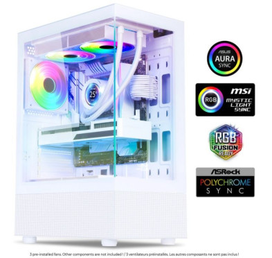 Boîtier PC Gamer SPIRIT OF GAMER SPECTRA ARTIC ARGB - Blanc