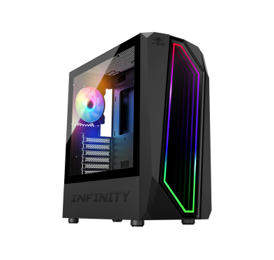 Boîtier PC Gamer SPIRIT OF GAMER Infinity Artic ARGB - Noir