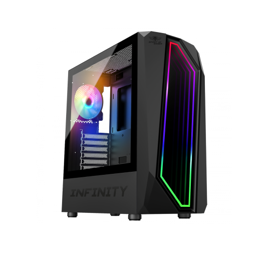 Boîtier PC Gamer SPIRIT OF GAMER Infinity Artic ARGB - Noir