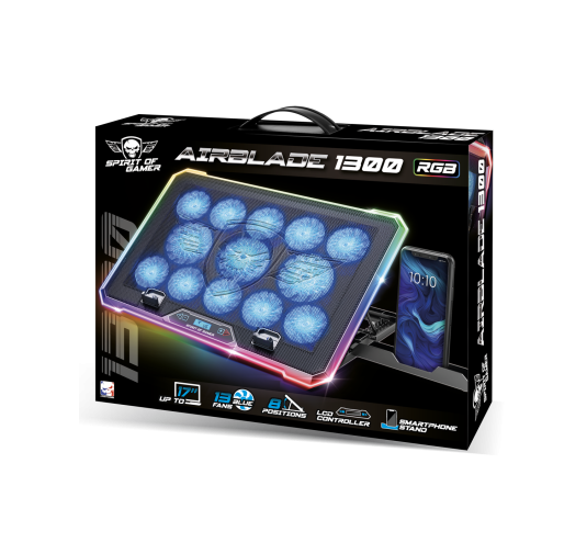 Refroidisseur Pc Portable 17" SOG Airblade 1300 RGB